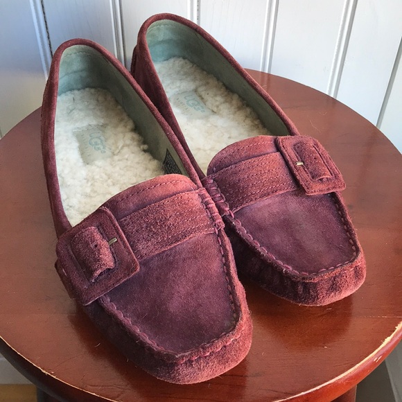 shearling driving moccasins